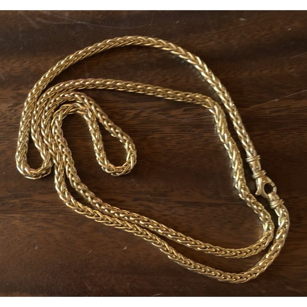 Milor Gold Rope Chain Necklace